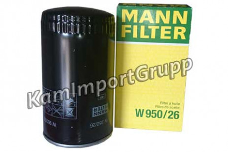 Элемент фильтрующий масляный Mann+Hummel W950/26(LF16015)